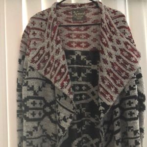 Natural Reflections open front sweater